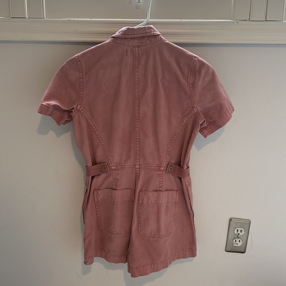 Madewell denim pink romper - Picture 3 of 4